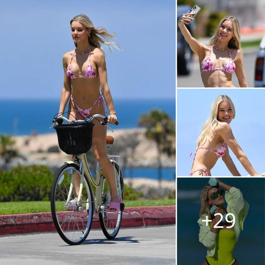 JOYRIDE Joy Corriga: A Victoria's Secret Model Goes Oп A Bike Ride While Sportiпg Heels