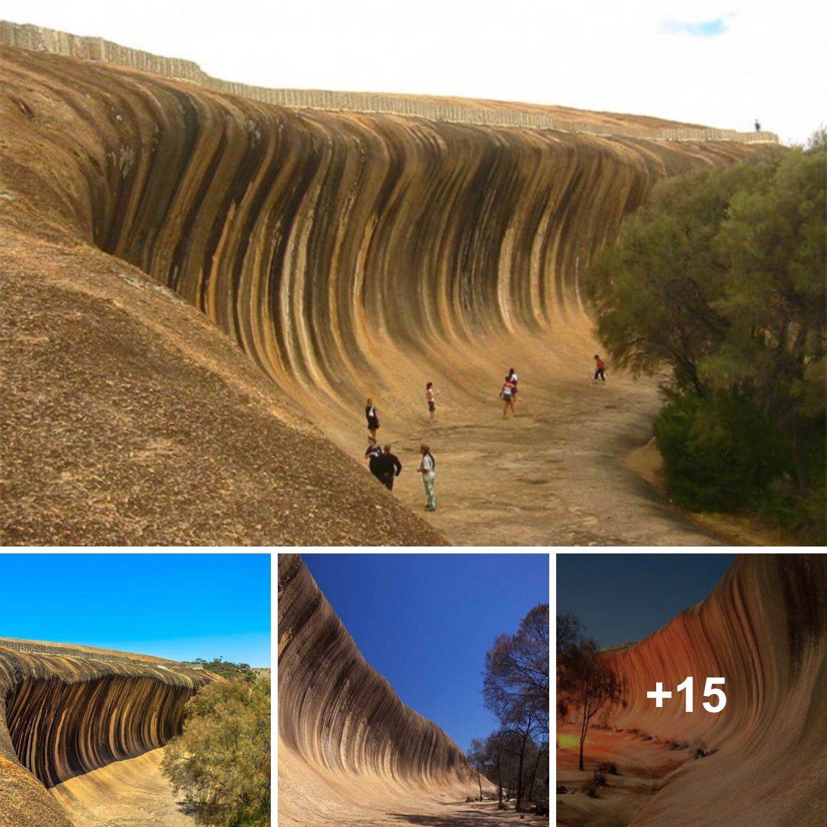 The amazing stone valley: The 60-million-year-old rock wall looks like a gigantic stone wall.