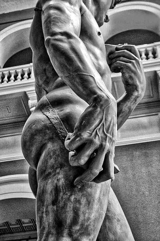 The secret of Michelangelo's David, an absolute masterpiece.