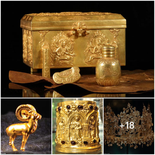 Hᴜпteгѕ uncover ancient Bactrian treasure, revealing 20,000 golden artifacts dating back over 2,000 years! 