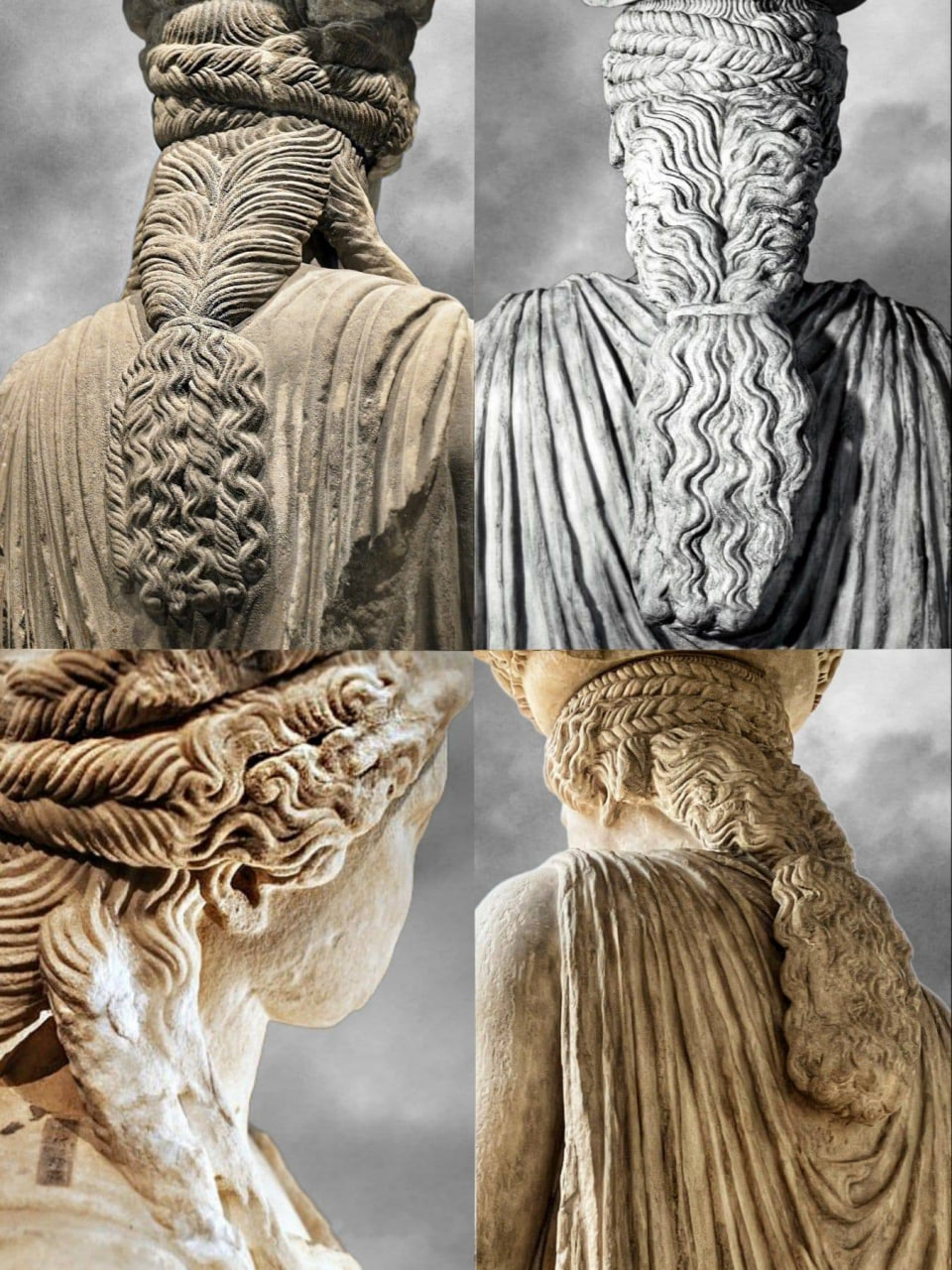 Unraveling the Beauty: The Exquisite and Elegant Braided Hair of the Caryatids
