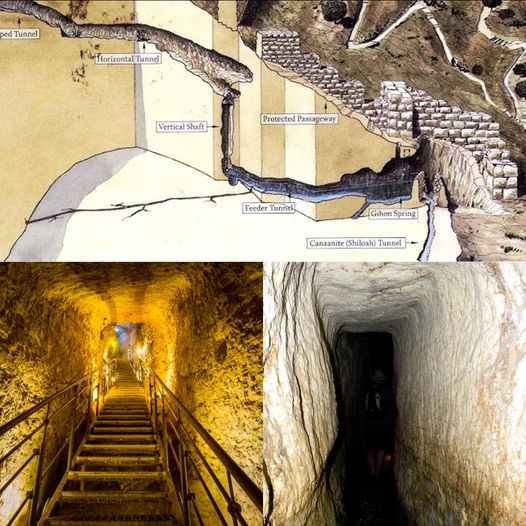 The Tunnel of Hezekiah, also known as Hezekiah’s Tunnel or the Siloam Tunnel