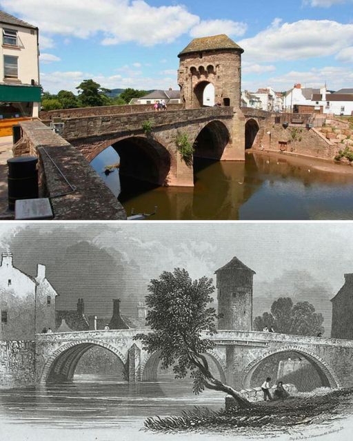 The secret behind Monnow Bridge in Wales is the only remaining medieval fortified river bridge in England with a gate tower still standing.