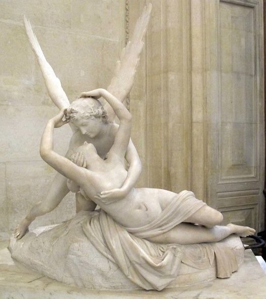 Antonio Canova's Masterpiece: Psyche Revived by Cupid's Kiss