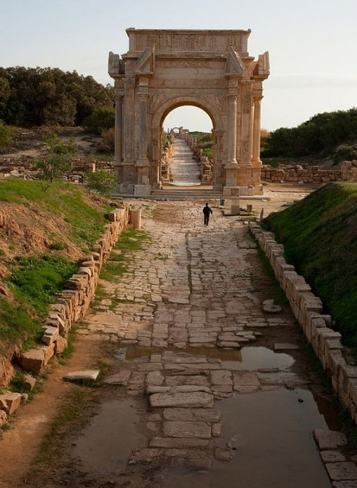 Exploring the Grandeur of the Arch of Septimus Severus at Leptis Magna