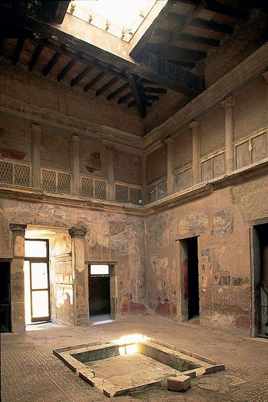 Interior of a Well-Preserved Roman House at Herculaneum - 1st Century CE