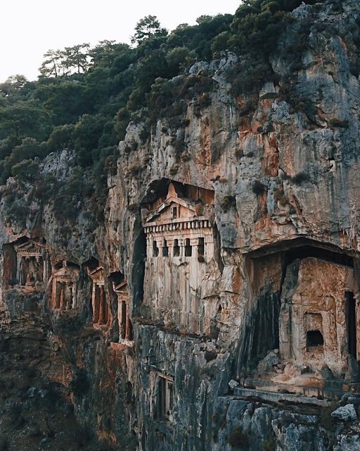 Kaunos is an ancient city with a rich history that spans over 3000 years, located in the Dalyan district of Muğla Province in Turkey.