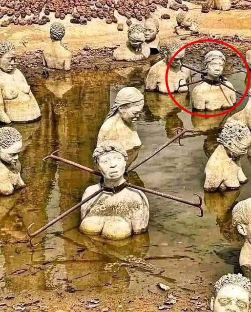 the punishment for women in the empire 100,000 years ago was to be chained around the neck and forced to be buried alive underground