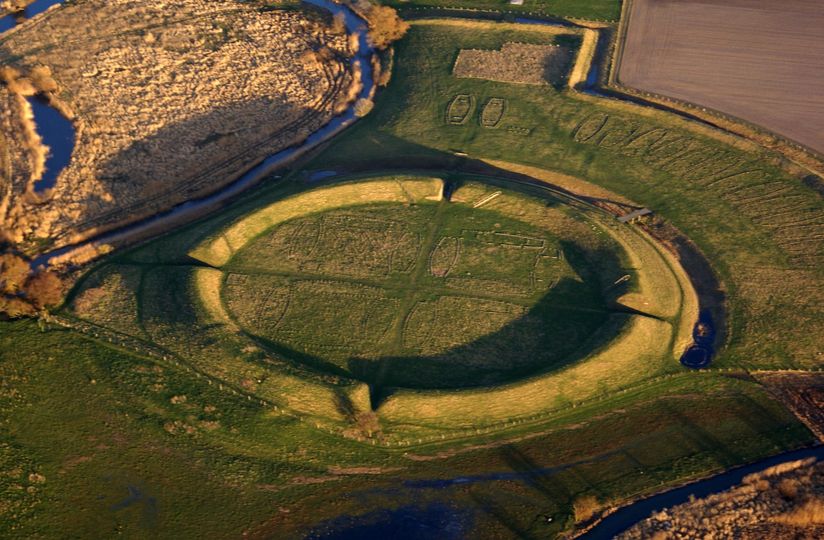 Trelleborg, located west of Slagelse on the Danish island of Zealand, is a well-preserved Viking ring fortress.