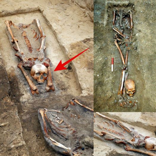 The Enigmatic ‘Vampire’ Graves: Skeletons Laid to Rest with Skulls Positioned Between Their Legs – Breaking News