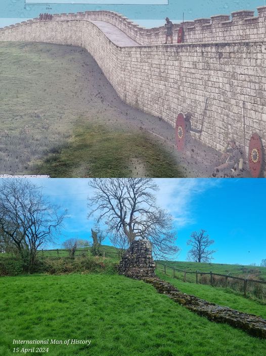 In a recent post I mentioned the tallest remaining section of Hadrian"s Wall at Hare Hill near Lanercost Priory in Cumbria, England. 