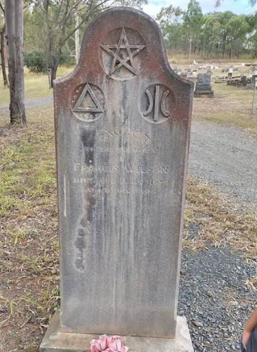 Deciphering the Mysterious Symbols on Francis Wilson's Tombstone in Mount Morgan, Australia