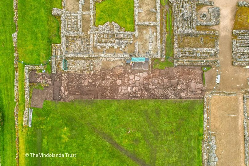 Aerial View Celebrates Progress at Vindolanda Excavations