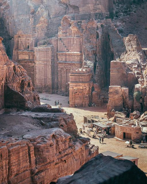 Petra is an ancient city wonderfully carved into the mountains.