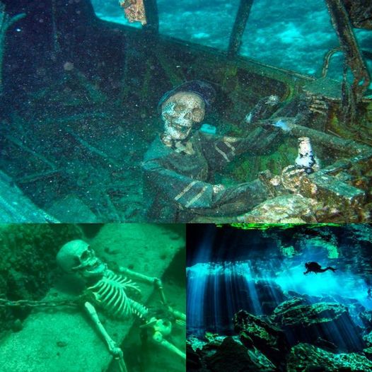 Enigmatic Underwater Find: Discovery of a Mysterious Skeleton on a Sunken Ship Millions of Years Old