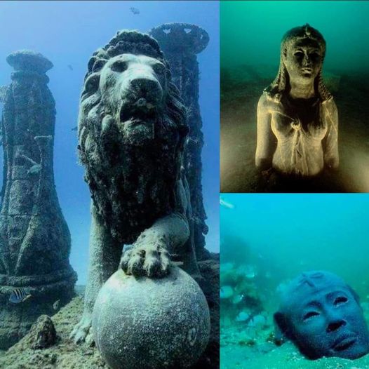 The submerged Cleopatra"s Palace off the coast of Alexandria, Egypt, was discovered in the late 1990s by a team of underwater archaeologists led by French marine archaeologist Franck Goddio. 