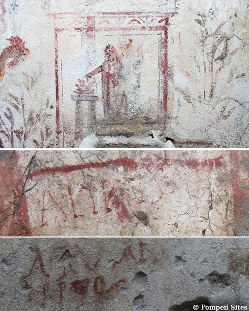 Electoral inscriptions discovered inside a house in Pompeii