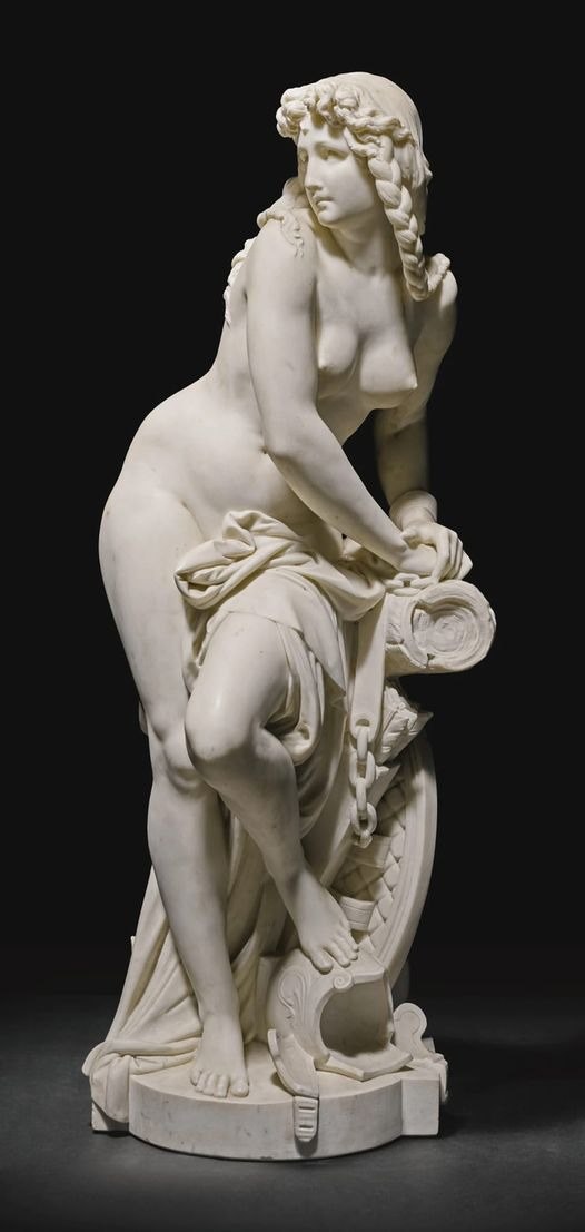 "The Captive Amazon" by Albert-Ernest Carrier-Belleuse: A Masterpiece of 1866