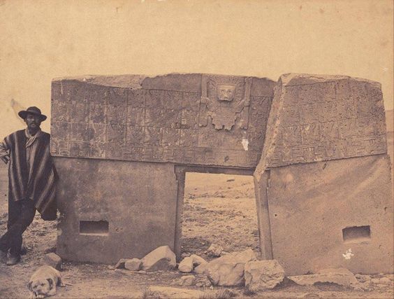 The Gate of the Sun at Tiahuanaco circa 1877