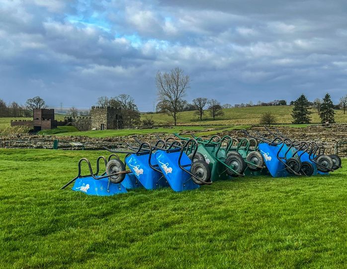 Ready and Waiting: Vindolanda's Wheelbarrows Poised for Action