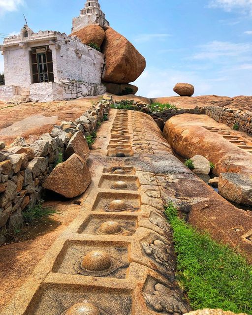 Ancient wonders of Hampi, Karnataka, India .