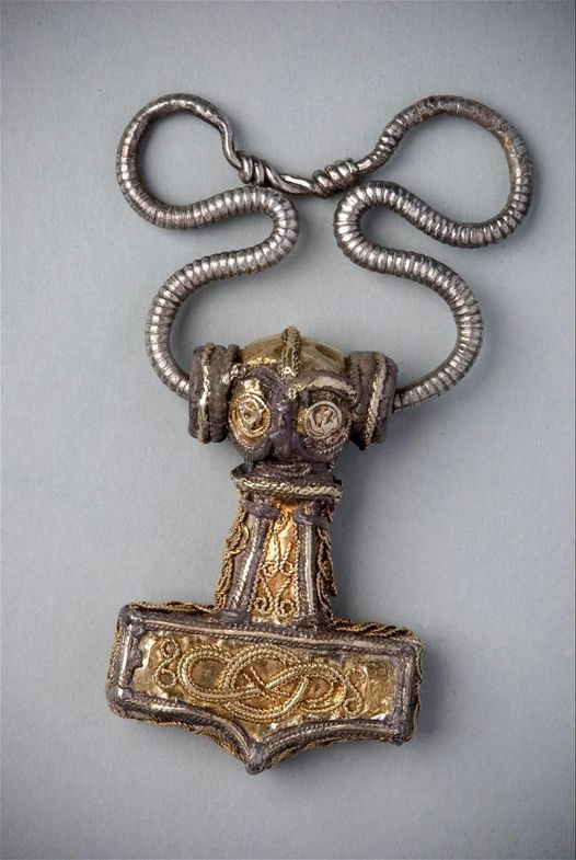 A Mjolnir pendant was discovered in Ödeshög, Östergötland, Sweden. This pendant is a significant artifact from the Viking Age. 