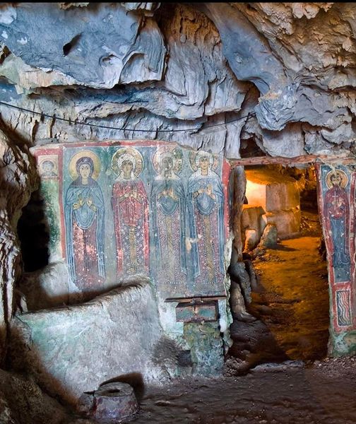 The Cave of Agia Sofia, Mylopotamos (c. 13th c.), Greece