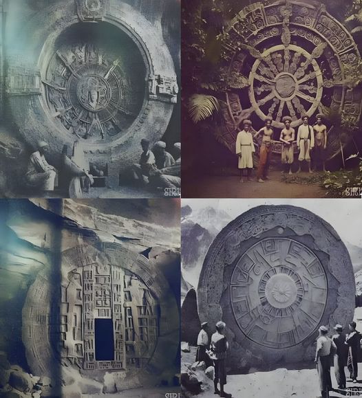"Ancient stargates scattered around the Earth found in the Early nineteen hundreds across continents.   "