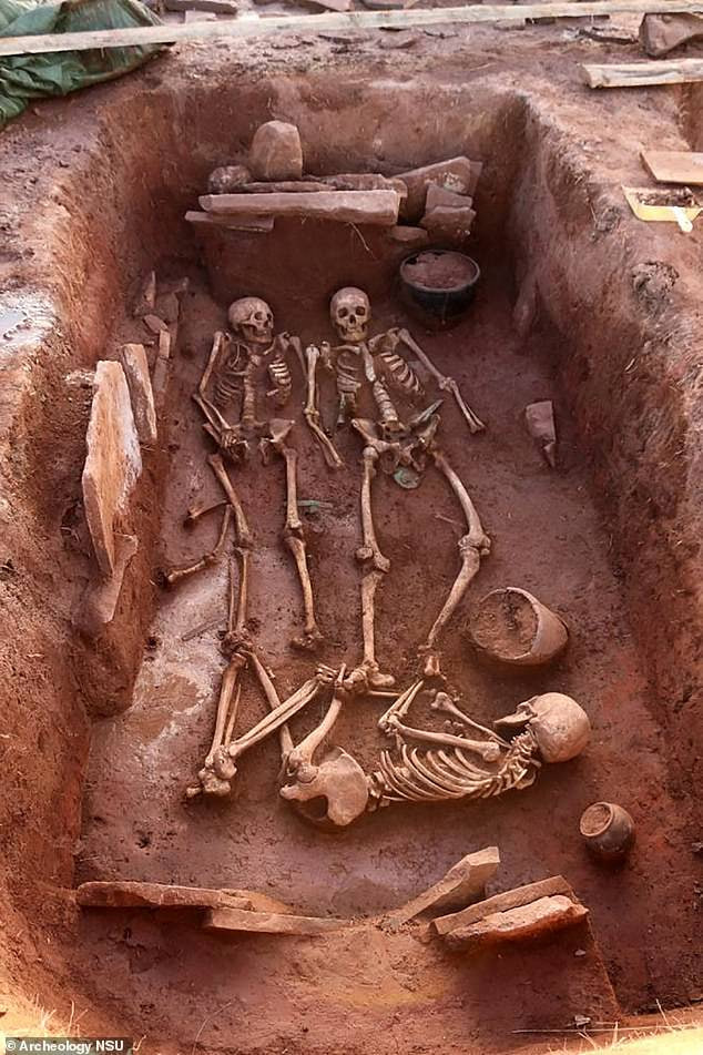 An extraordinary 2,500-year-old grave of an ancient warrior couple has been found in Siberia.