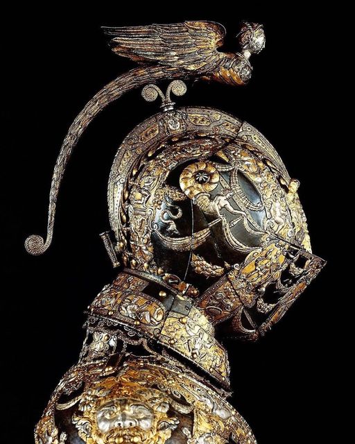 Unveiling Majesty: The Armored Helm of Holy Roman Emperor Ferdinand Habsburg II