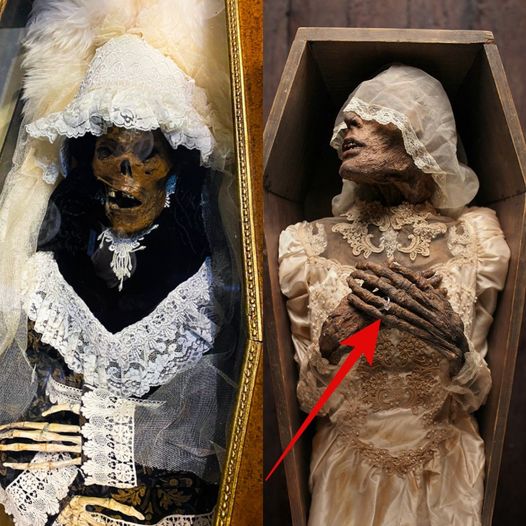 In the heart of history: A 17th-century French couple's romantic tale comes to light as they are discovered buried with each other's hearts. The bride's mummy still has her wedding ring in her hand, a testament to their enduring love beyond life. - NEWS