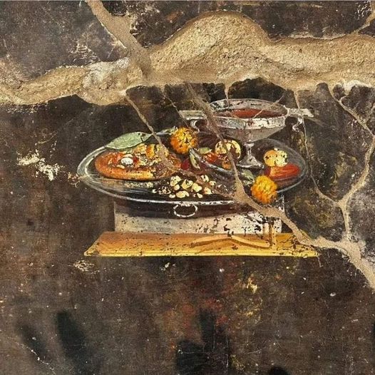 Archaeologists find ancient Pompeii fresco showing possible pizza ‘ancestor’