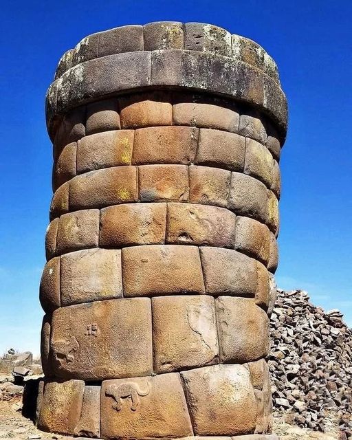 Cutimbo is an archaeological site with stone tombs (chullpa) and cave paintings in Peru. It is located in the Puno Region, Puno Province, Pichacani District.