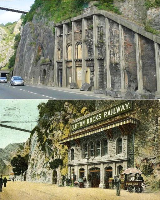 The Clifton Rocks Railway was an underground funicular railway in Bristol, which also served as a WW2 air-raid shelter.