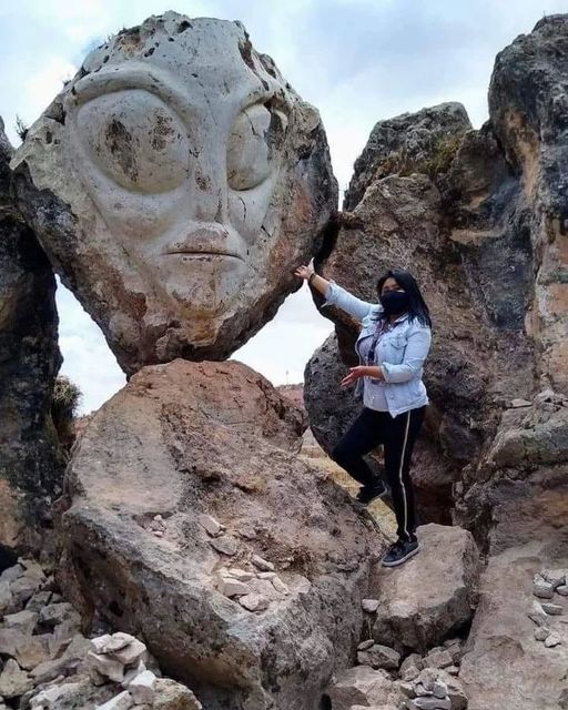 Alien Figure    Mystery Stones located in Peru.