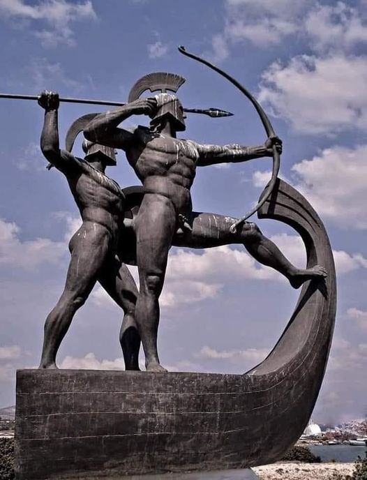 A Monument Dedicated to the Ancient Greek Warriors