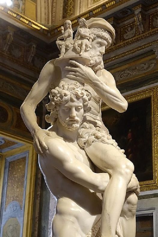 Aeneas, Anchises, and Ascanius by Gian Lorenzo Bernini (1618-1620): A Marvel of Mythology at the Galleria Borghese