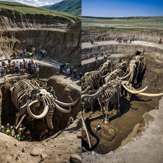 The young girl accidentally saw a 2,000,000 year old mammoth bone sticking out of the ground, while walking in a barley field.
