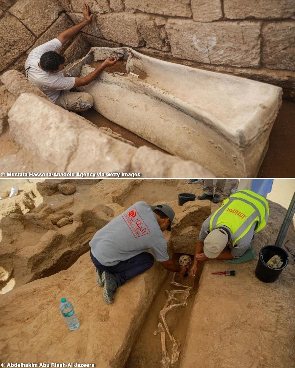 Four ancient Roman tombs unearthed in Gaza